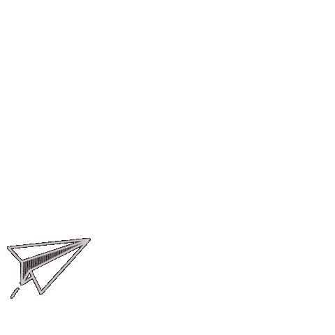 Paper Airplane Love Sticker