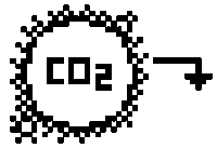 Carbon Co2 Sticker by WAWWA Softwear Co.