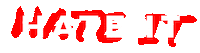 hate hateit! Sticker by bartek ujma