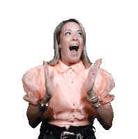 Happy Clap Sticker by Marina Hoermanseder