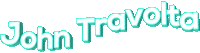 text celebrity wordart john travolta Sticker