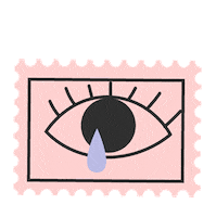 PerLaFuria sad eye tears feminist Sticker