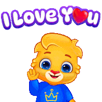 I Love You Hearts Sticker by Lucas and Friends by RV AppStudios