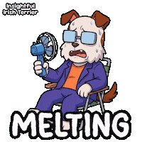 Dog Melting Sticker by VeeFriends