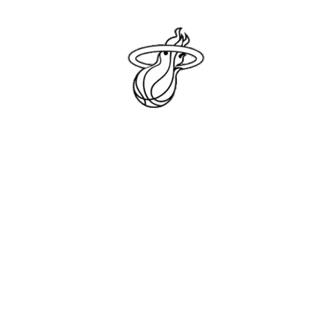 Heat Wave Sport Sticker by Miami HEAT