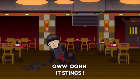 blood soldier GIF by South Park 