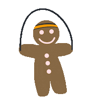 Gingerbread Ws Sticker by Wellness Studio