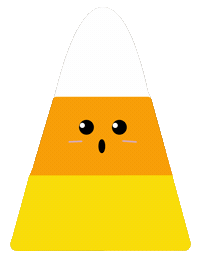 Candy Corn Halloween Sticker