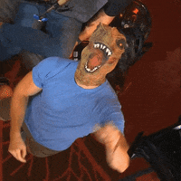 T-Rex Wave GIF by Rooster Teeth