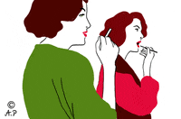 mirror donna GIF by Aurelie Pollet