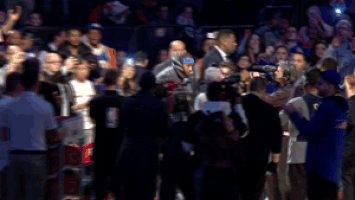 carmelo anthony entrance GIF by NBA