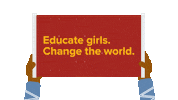 Social Justice Woman Sticker by GirlRising