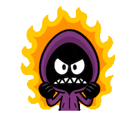 Angry Power Sticker by Naeleck