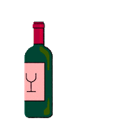 pencilshape friday wine drinking bar Sticker