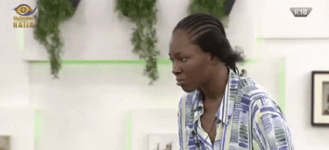 BigBrotherNaija giphyupload disgusted bbnaija vee GIF