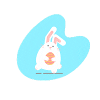 meneedesign easter happy easter easter bunny easter egg Sticker