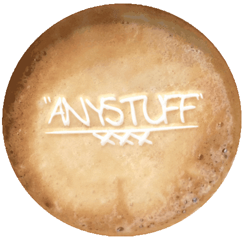 Cafe Rund Sticker by ANYSTUFF