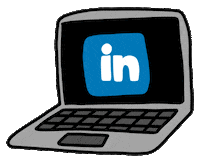 La-Magus laptop linkedin gabsdenegri Sticker