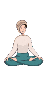 Meditation Pray Sticker by Benearte