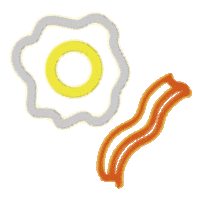 pancakehouseph breakfast egg eggs bacon Sticker