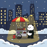 Street Food Snow GIF by Kanpai Pandas