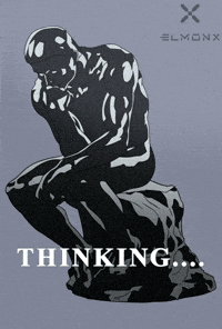 The Thinker What GIF by ElmonX