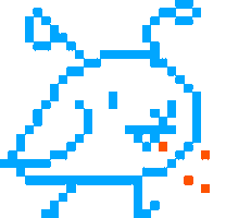 Pixel Bird Sticker by Lyli Feng