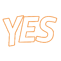 Yes Sticker by David Malecki