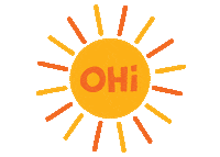 OHiFoodCo ohi rising run ohisun risingohi Sticker
