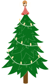 santaswonderland christmas merry christmas christmas tree santaswonderland Sticker