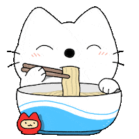 ilyakazakov cat kawaii neko ramen Sticker