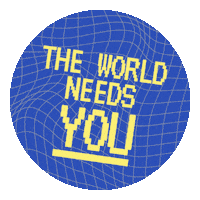 Missions Blue Sticker Sticker by YWAM Nuremberg