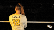 Volleyball Head Turn GIF by VCU Athletics