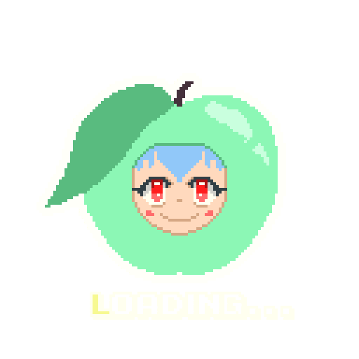Pixel Apple Sticker