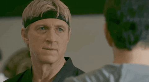 Mancerrss giphyupload cobra kai youtube originals johnny lawrence GIF