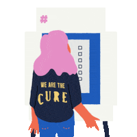 Voting The Cure Sticker by #GoVote