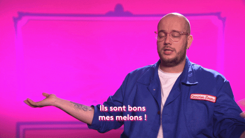 DragRaceFrance giphyupload fruit boobs drag race GIF