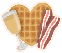Valentines Day Breakfast Sticker by kynyoubelieveit