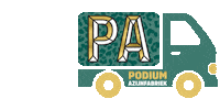 PodiumAzijnfabriek travel truck moving theater Sticker