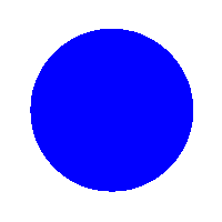 Blue Dot Sticker by buero paschetag