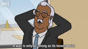 Wall Brick GIF by Adult Swim