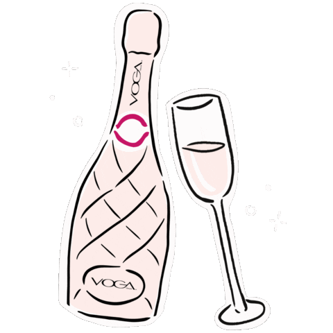 White Wine Drinking Sticker by Voga Italia