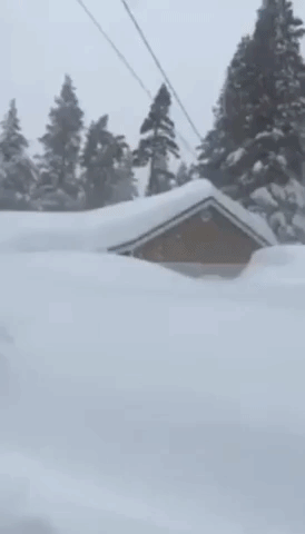 Heavy Snow Covers South Lake Tahoe