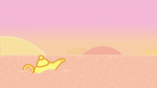 genie lamp love GIF by Molang.Official