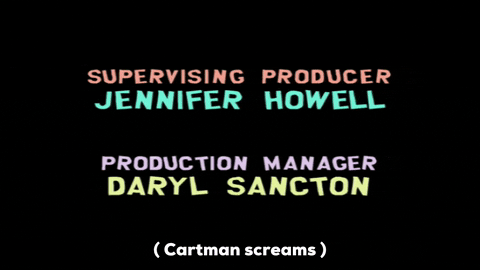 credits producer GIF by South Park 
