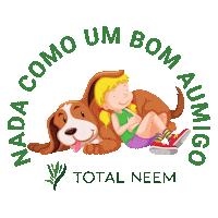 Dog Lover Dia Do Amigo Sticker by Total Neem