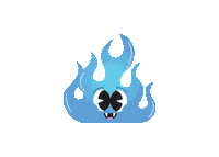 fire burn Sticker by YAICECREAM
