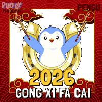 Chinese New Year Penguin Sticker by Pudgy Penguins
