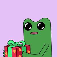 Birthday Gift GIF by fwogs