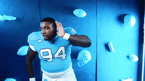 Lets Go Football GIF by UNC Tar Heels